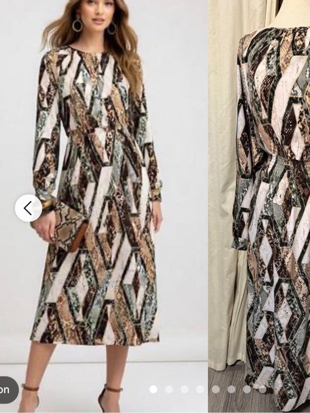 H&M long-sleeve dress Size M NWT